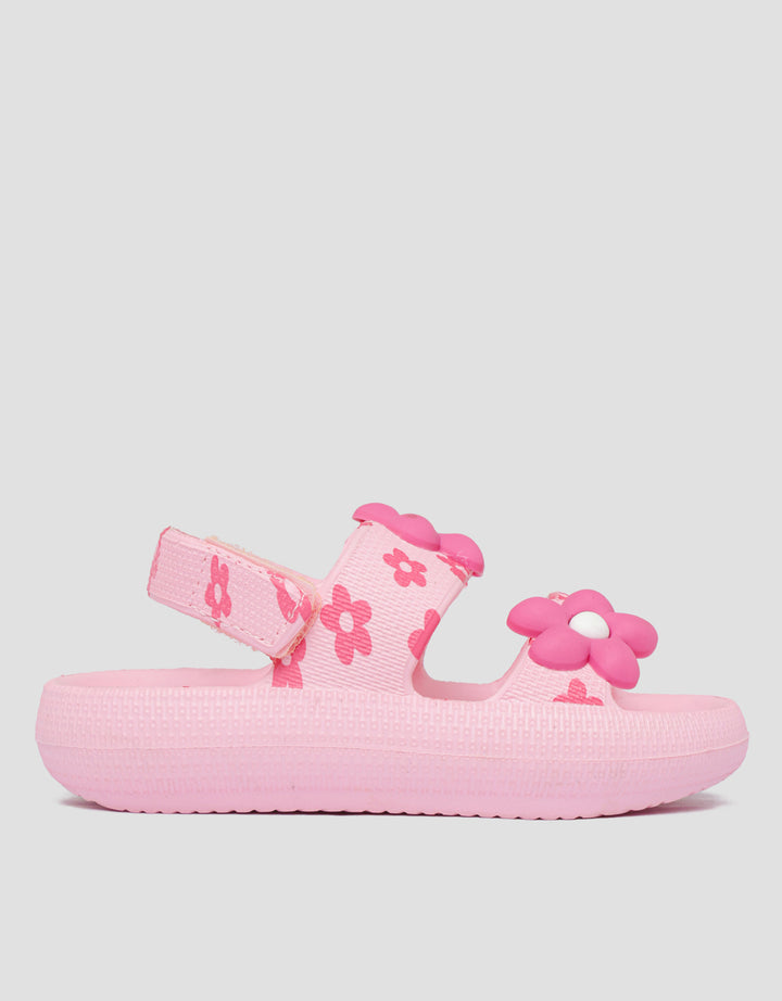 Little M Flower Sandal Slip On Anak Perempuan
