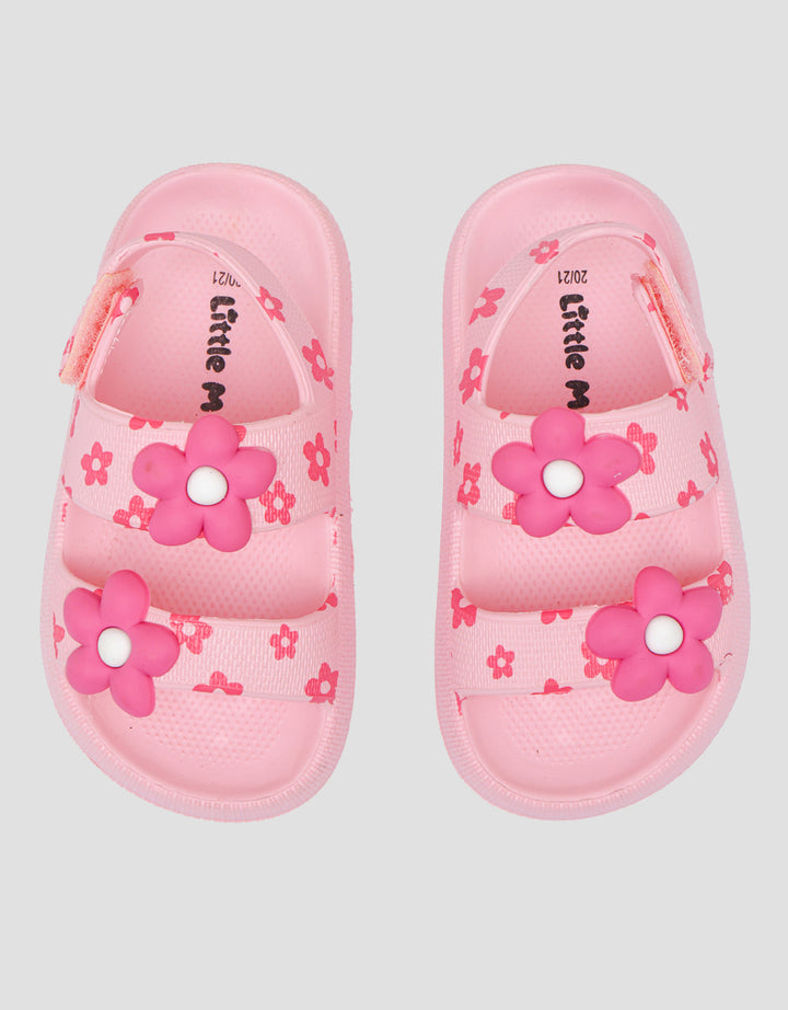 Little M Flower Sandal Slip On Anak Perempuan