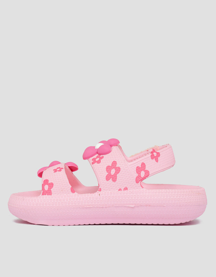 Little M Flower Sandal Slip On Anak Perempuan