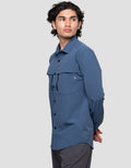 Cardinal Casual Zipper Pocket Kemeja Pria