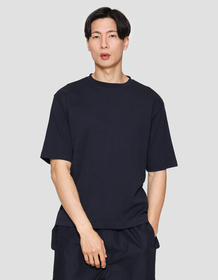 Suko Oversized Interlock Tee Ss Kerah Bulat Kaos Lengan Pendek Pria
