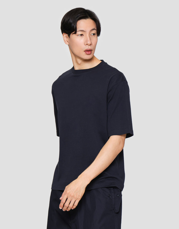 Suko Oversized Interlock Tee Ss Kerah Bulat Kaos Lengan Pendek Pria