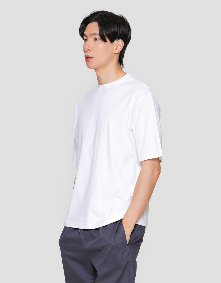 Suko Oversized Interlock Tee Ss Kerah Bulat Kaos Lengan Pendek Pria
