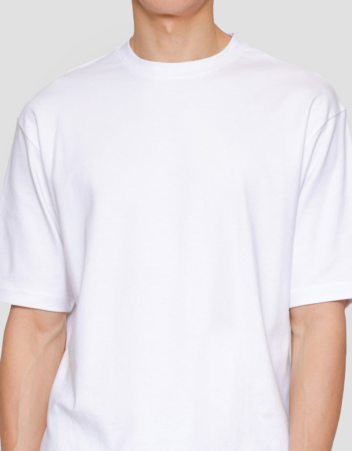 Suko Oversized Interlock Tee Ss Kerah Bulat Kaos Lengan Pendek Pria