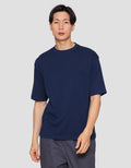 Suko Oversized Interlock Tee Ss Kerah Bulat Kaos Lengan Pendek Pria