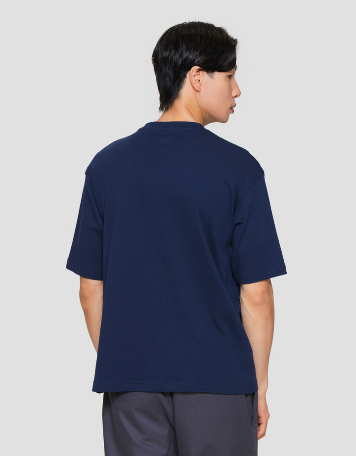 Suko Oversized Interlock Tee Ss Kerah Bulat Kaos Lengan Pendek Pria