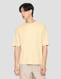 Suko Oversized Interlock Tee Ss Kerah Bulat Kaos Lengan Pendek Pria