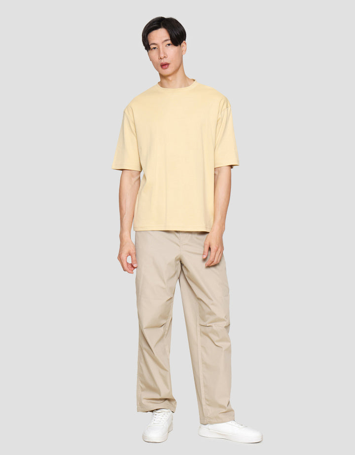 Suko Oversized Interlock Tee Ss Kerah Bulat Kaos Lengan Pendek Pria