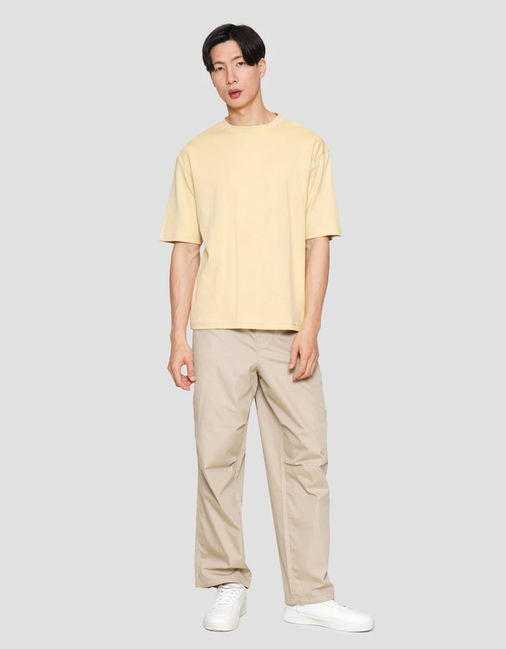 Suko Oversized Interlock Tee Ss Kerah Bulat Kaos Lengan Pendek Pria