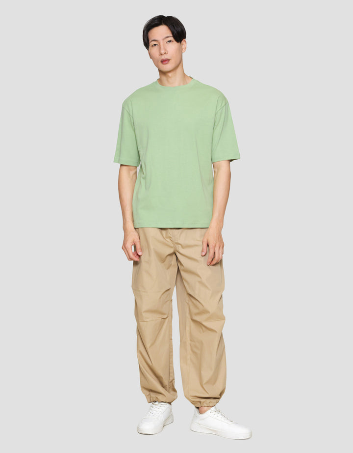 Suko Oversized Interlock Tee Ss Kerah Bulat Kaos Lengan Pendek Pria