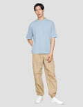Suko Oversized Interlock Tee Ss Kerah Bulat Kaos Lengan Pendek Pria