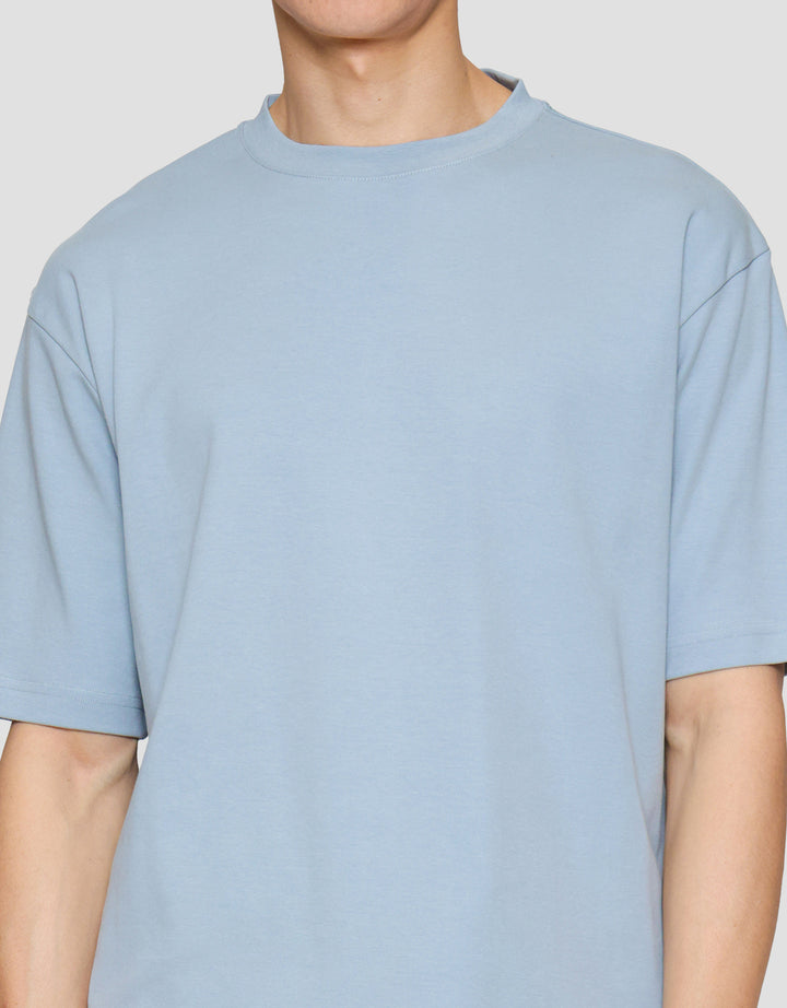 Suko Oversized Interlock Tee Ss Kerah Bulat Kaos Lengan Pendek Pria