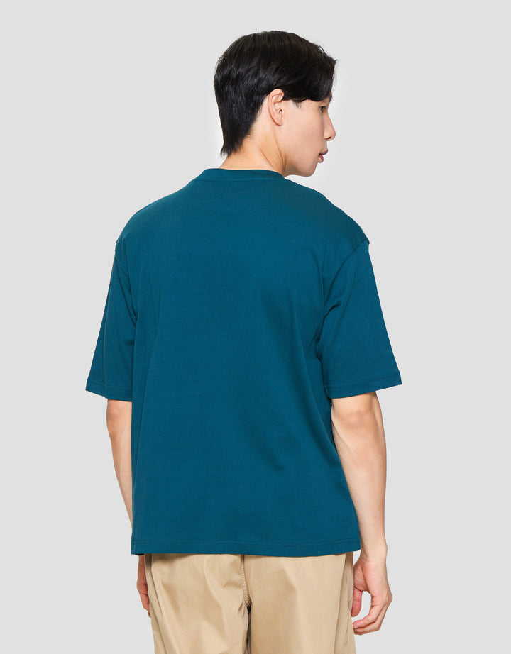 Suko Oversized Interlock Tee Ss Kerah Bulat Kaos Lengan Pendek Pria