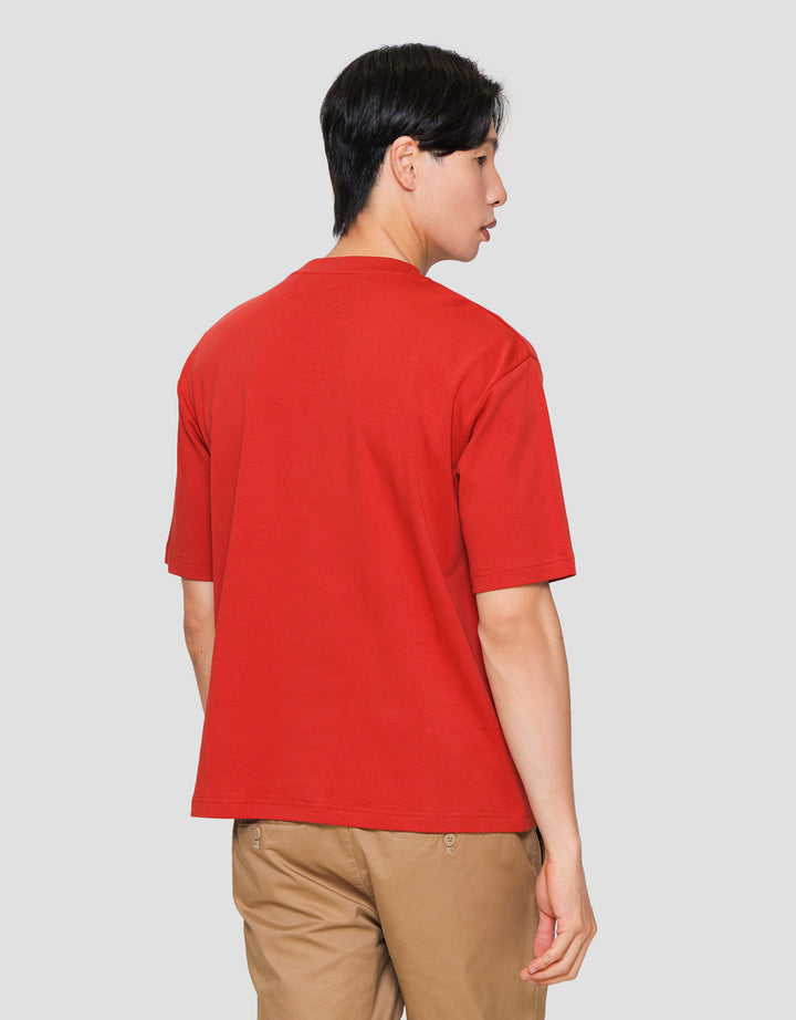 Suko Oversized Interlock Tee Ss Kerah Bulat Kaos Lengan Pendek Pria