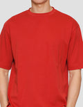 Suko Oversized Interlock Tee Ss Kerah Bulat Kaos Lengan Pendek Pria