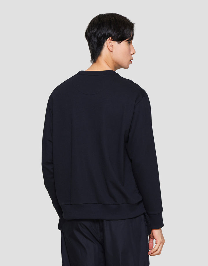 Suko Sweater Baby Terry Sweatshirt Kerah Bulat Lengan PanjangPria