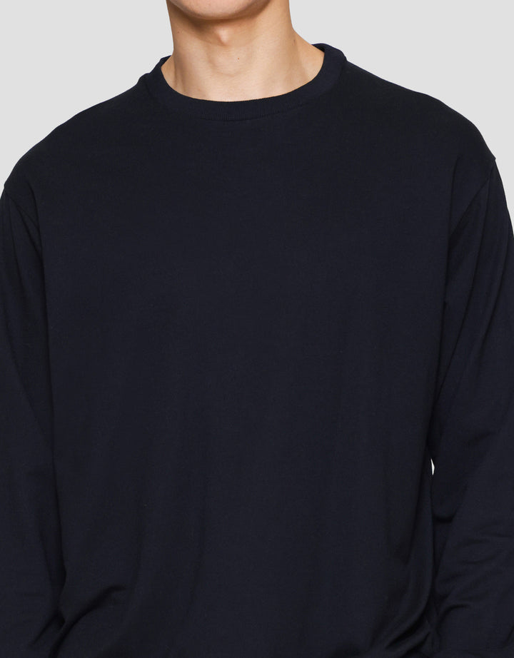 Suko Sweater Baby Terry Sweatshirt Kerah Bulat Lengan PanjangPria