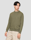 Suko Sweater Baby Terry Sweatshirt Kerah Bulat Lengan PanjangPria