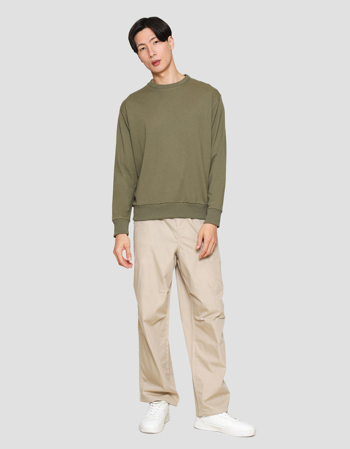 Suko Sweater Baby Terry Sweatshirt Kerah Bulat Lengan PanjangPria