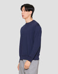 Suko Sweater Baby Terry Sweatshirt Kerah Bulat Lengan PanjangPria
