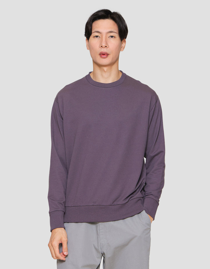 Suko Sweater Baby Terry Sweatshirt Kerah Bulat Lengan PanjangPria