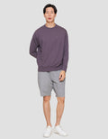 Suko Sweater Baby Terry Sweatshirt Kerah Bulat Lengan PanjangPria