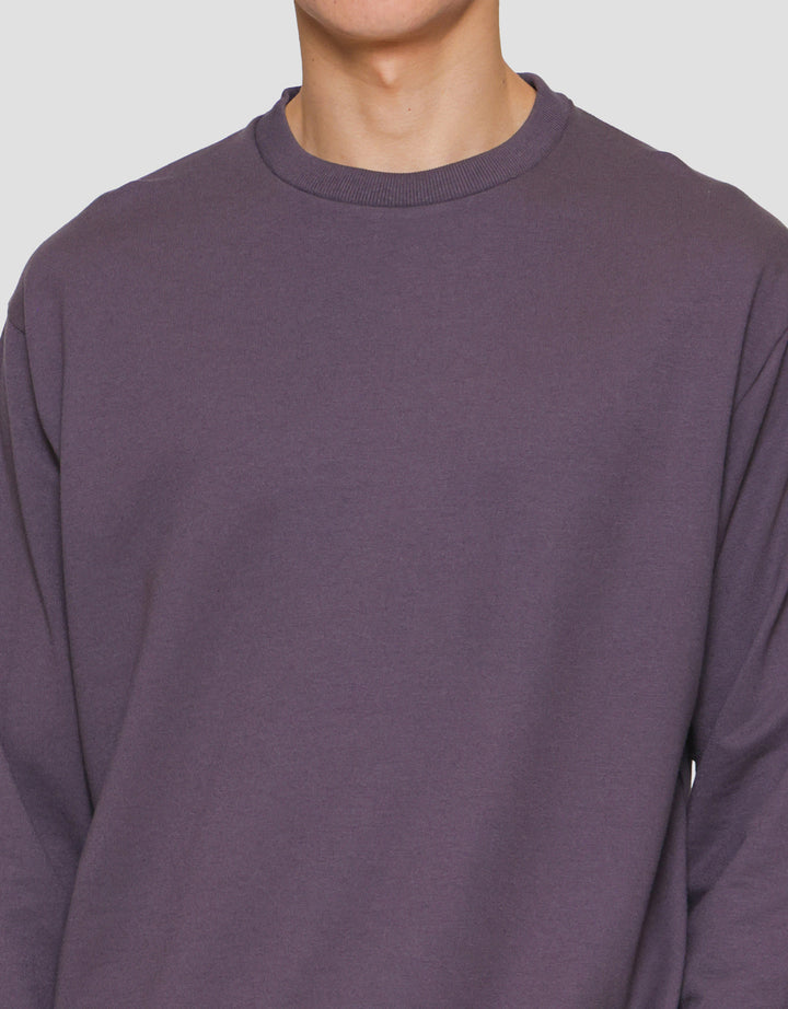 Suko Sweater Baby Terry Sweatshirt Kerah Bulat Lengan PanjangPria