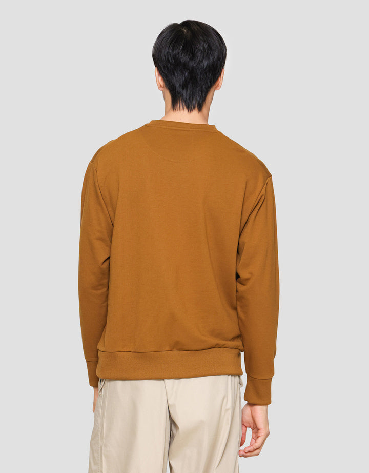 Suko Sweater Baby Terry Sweatshirt Kerah Bulat Lengan PanjangPria