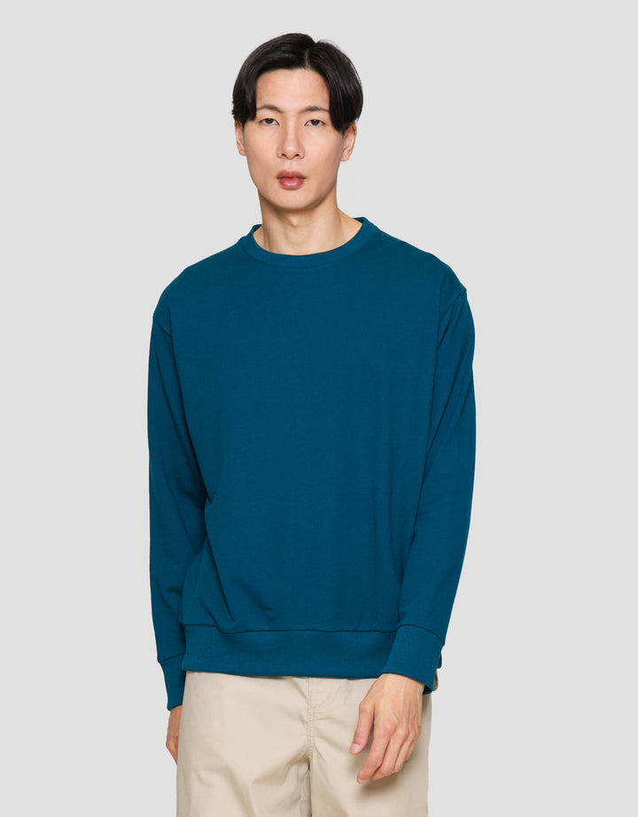 Suko Sweater Baby Terry Sweatshirt Kerah Bulat Lengan PanjangPria