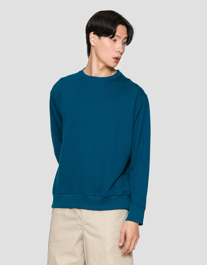 Suko Sweater Baby Terry Sweatshirt Kerah Bulat Lengan PanjangPria