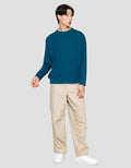 Suko Sweater Baby Terry Sweatshirt Kerah Bulat Lengan PanjangPria