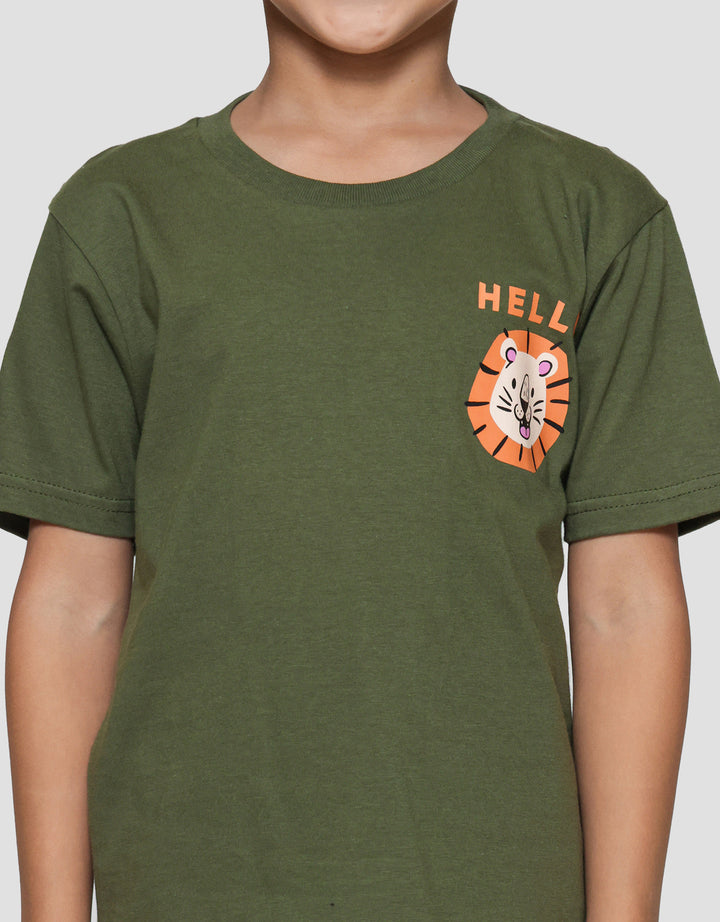 Little M Hello Lion Pakaian Setelan Anak Laki-laki