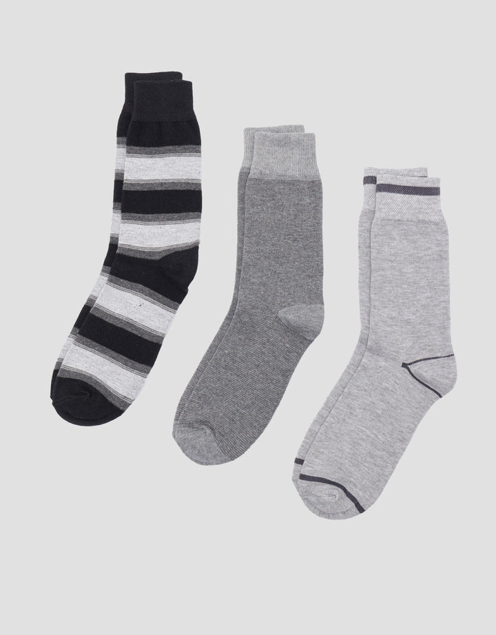Cole Combo Grey Strip Kaos Kaki Pria
