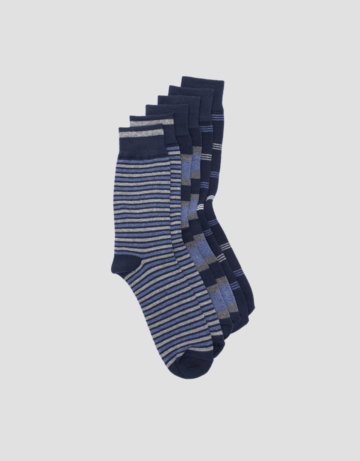 Cole 3 pack Combo Strip Kaos Kaki Pria