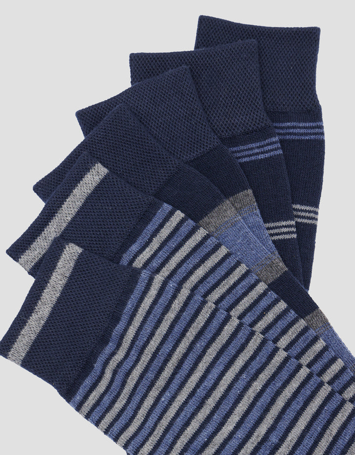 Cole 3 pack Combo Strip Kaos Kaki Pria