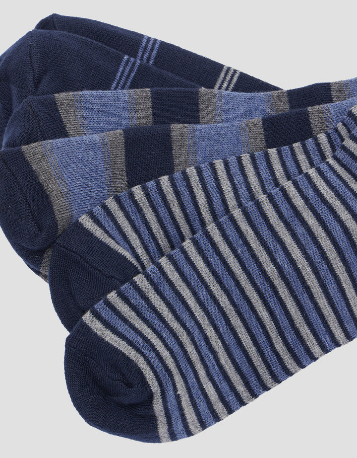 Cole 3 pack Combo Strip Kaos Kaki Pria