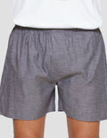 Cole Filafil BlackTextured Celana Boxer Pria
