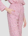 St. Yves Floral Long Sleeve Set Piyama Wanita