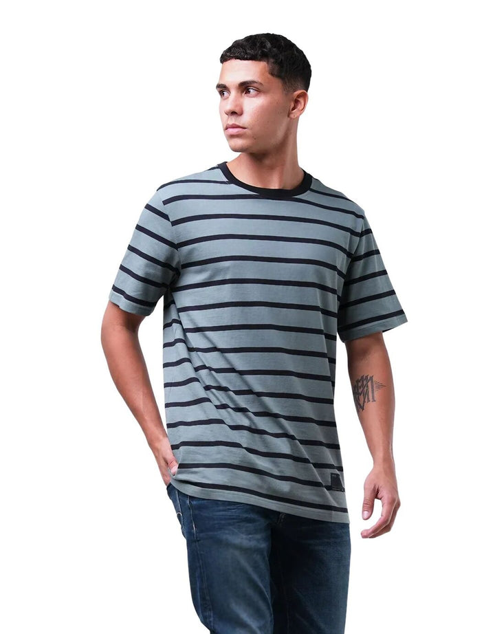 Bombboogie Branca Kaos T-Shirt Striped Pria