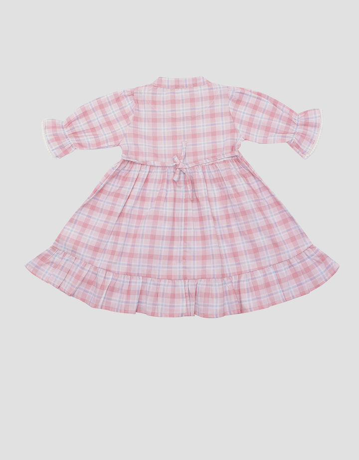 Little M Kotak2 Kerah Shanghai Midi Dress Bayi Perempuan