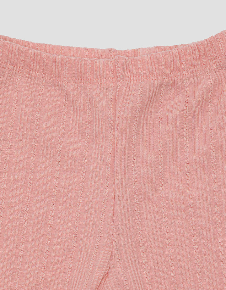 Little M Bunny Flower Baju Set Anak Perempuan