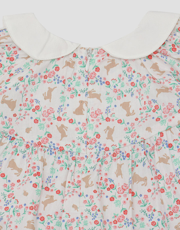 Little M Bunny Flower Baju Set Anak Perempuan