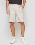 Cole Solid Cotton Bermuda Celana Pendek Pria