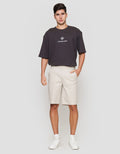 Cole Solid Cotton Bermuda Celana Pendek Pria