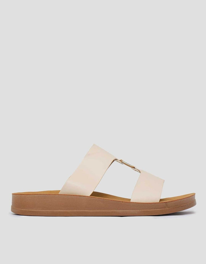 St. Yves Double Strap Sandal Slipper Wanita