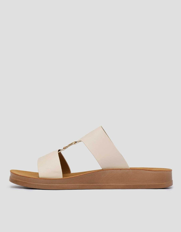 St. Yves Double Strap Sandal Slipper Wanita