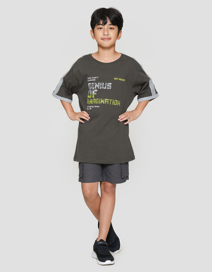 Nevada Print Genius Kaos Lengan Pendek Anak Laki-laki