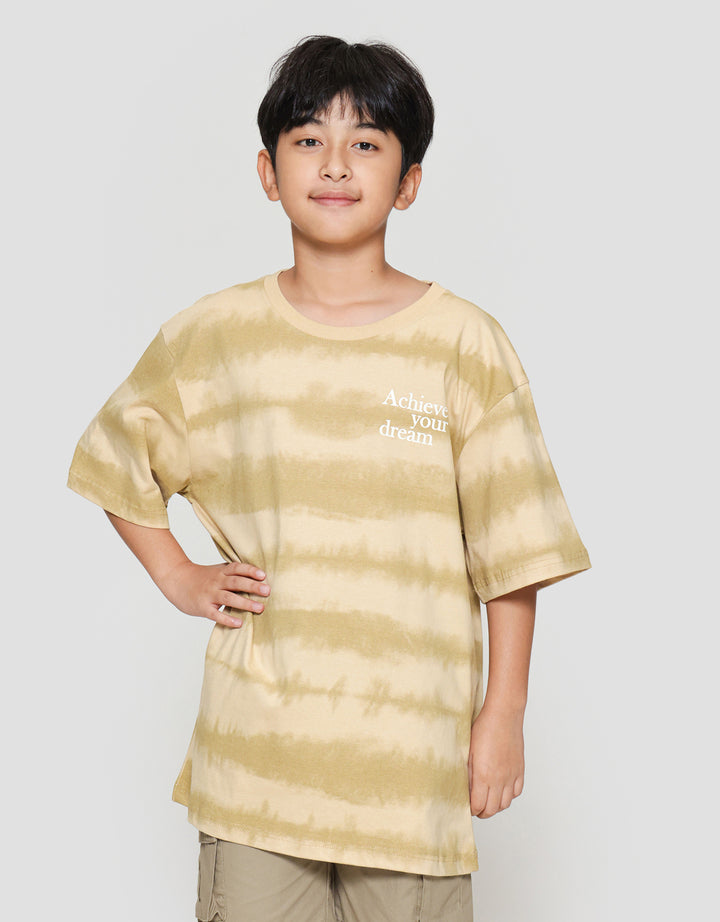 Nevada Full Print Tie Dye Stripes Kaos Lengan Pendek Anak Laki-laki
