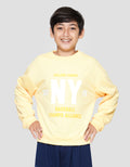 Nevada Knit Relaxed Fit Print Ny Sweater Anak Laki-laki