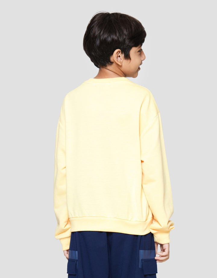 Nevada Knit Relaxed Fit Print Ny Sweater Anak Laki-laki